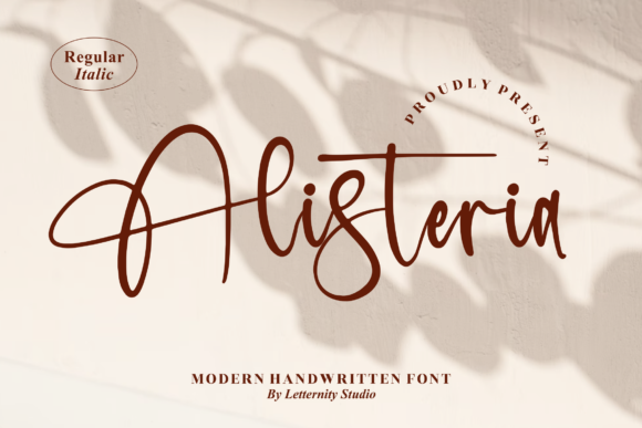 Alisteria: A Luxurious Script Font for Editorial Design