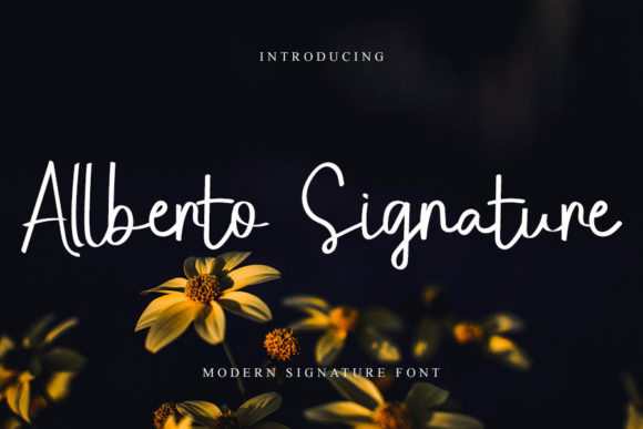 Allberto Signature Font for Branding and Design