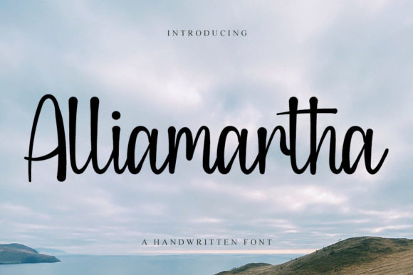 Alliamartha Font for Handmade Creations