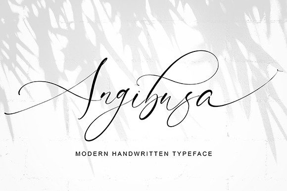 Angibusa Script Font for Handmade Creations