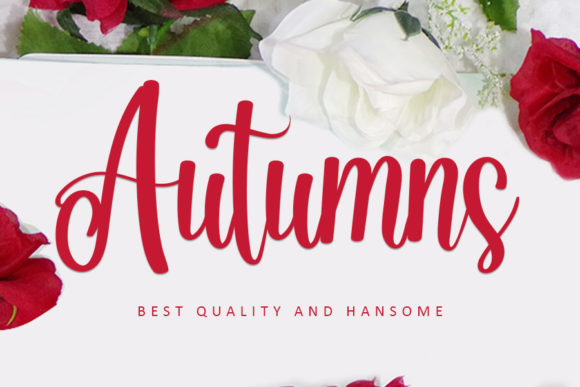 Autumns: A Chic Script Font for Handmade Creations