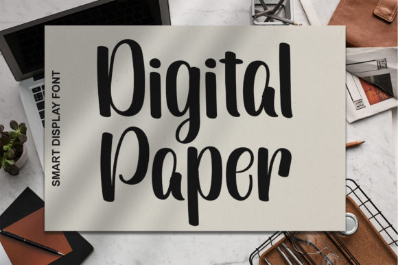 Digital Paper Font for Handmade Creations