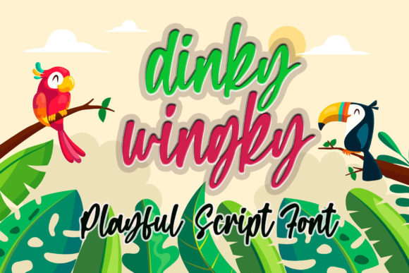 Dinky Winky Script Font for Handmade Creations