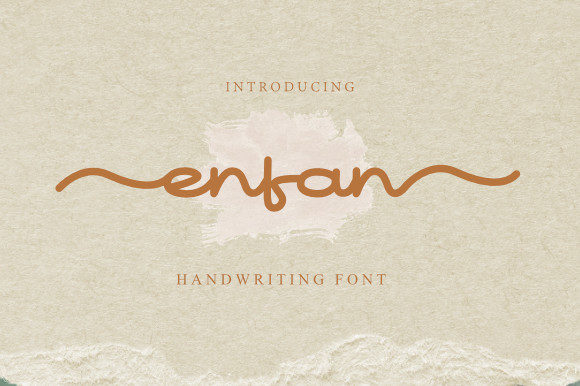 Enfan: A Graceful Script Font for Web Design