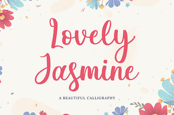 Experience the Charm of Lovely Jasmine Font