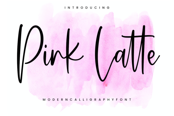 Pink Latte Script Font for Handmade Creations