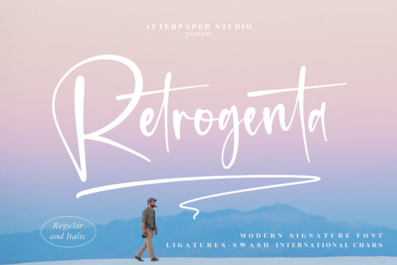 Retrogenta: A Stylish Script Font for Web Design