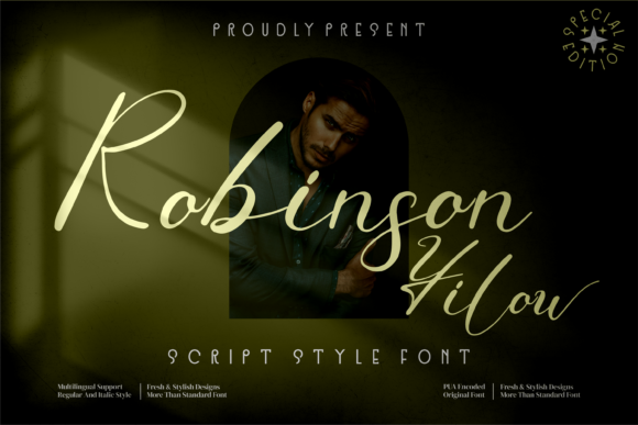 Robinson Yilow: A Handwritten Font for Editorial Design