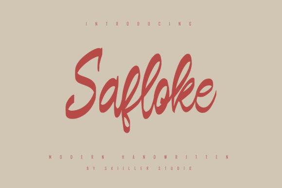 Safloke: A Handwritten Font for Timeless Editorial Design