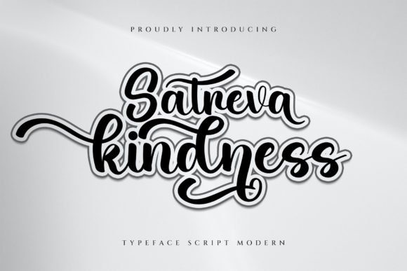Satreva Kindness: A Luxurious Script Font for Branding