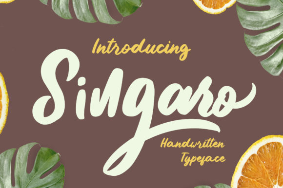 Singaro Font for Handmade Creations