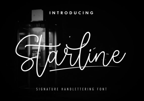 Starline Signature: A Graceful Script Font for Branding Projects