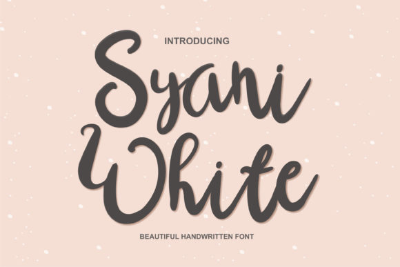 Syani White Script Font Review