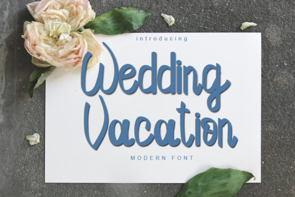 Wedding Vacation Font for Campaign Creatives